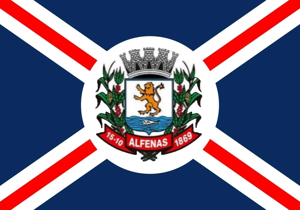 Bandeira do município de Alfenas, MG, Brasil
Fonte: Site Prefeitura Municipal. Veja aqui