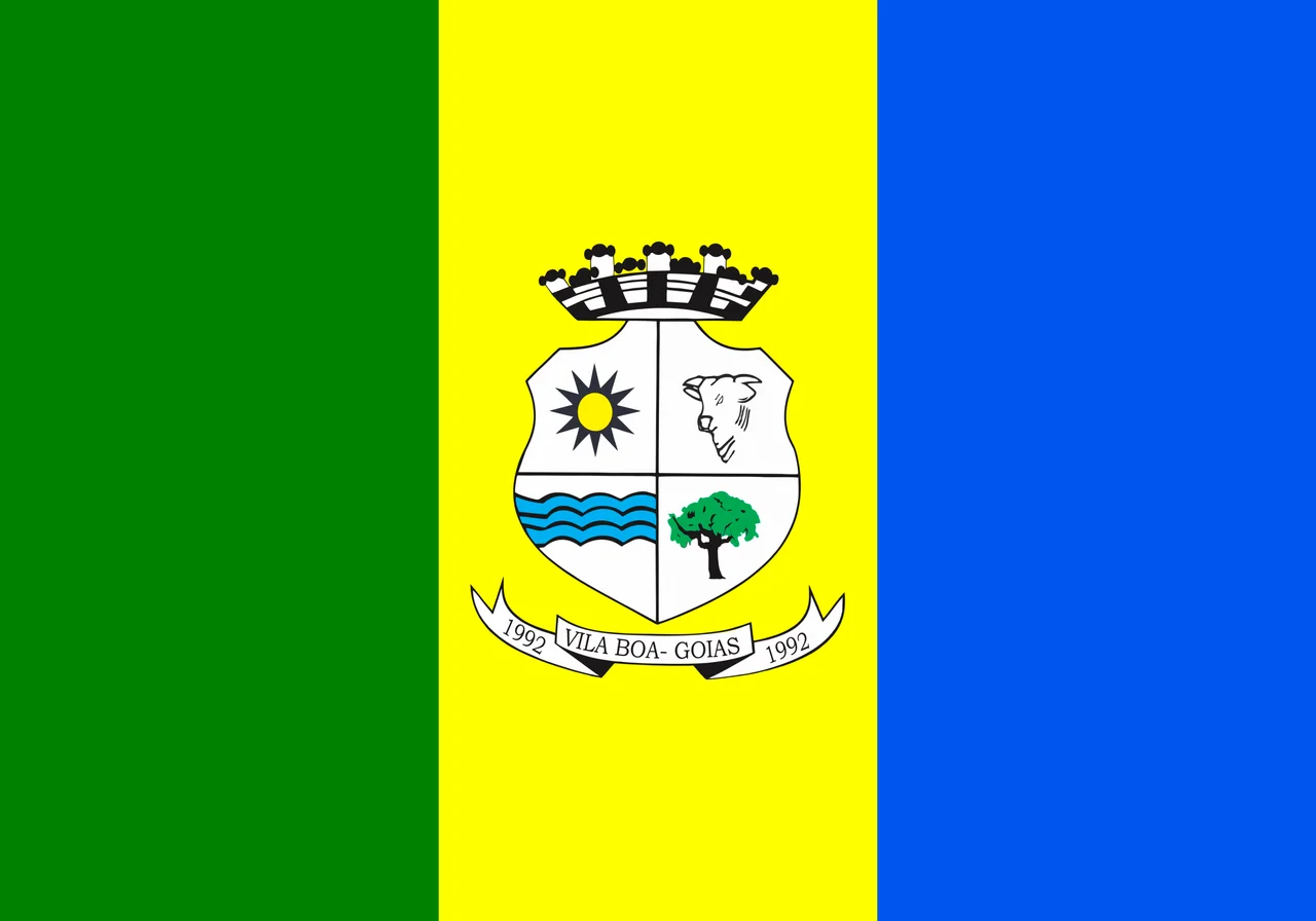 Bandeira do município goiano de Vila Boa