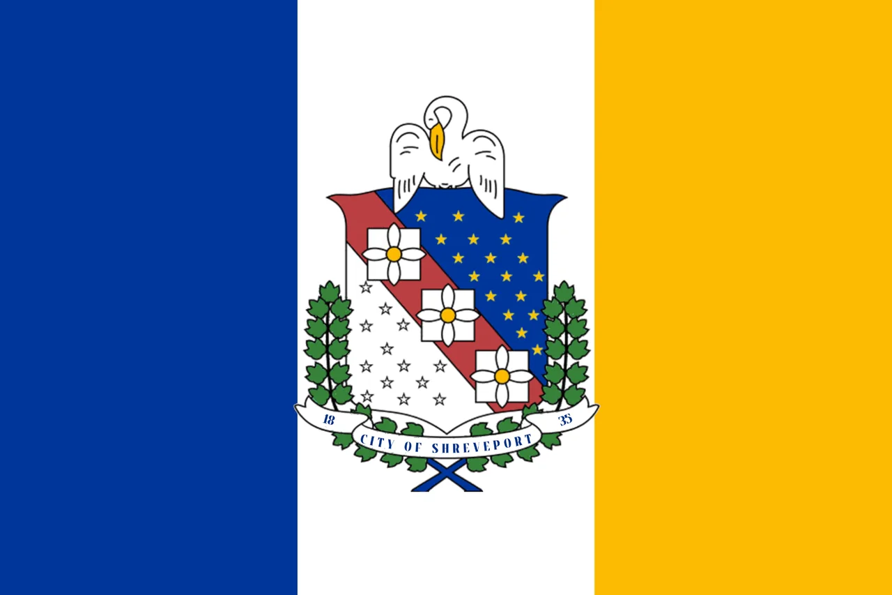 Flag of Shreveport, Louisiana