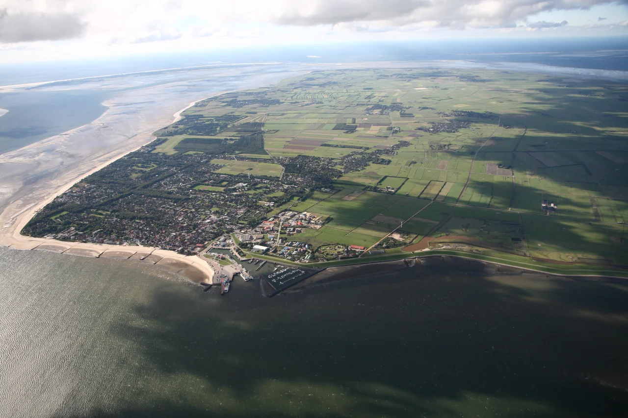 Luftbild: Insel Föhr, Wyk auf Föhr