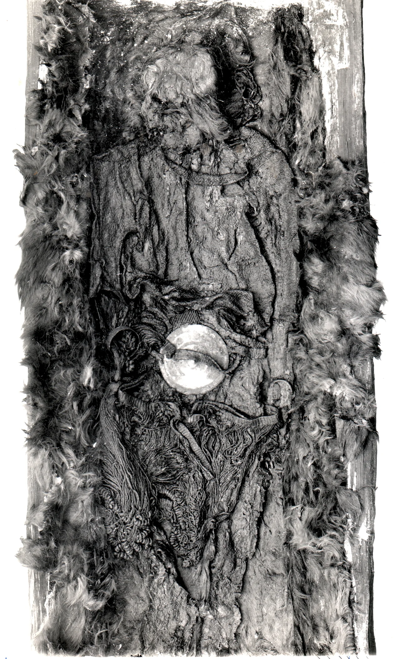Remains of Egtved Girl with remains of clothing, and fur blanket, The Danish National Museum